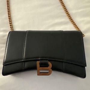 Balenciaga hour wallet w/ chain